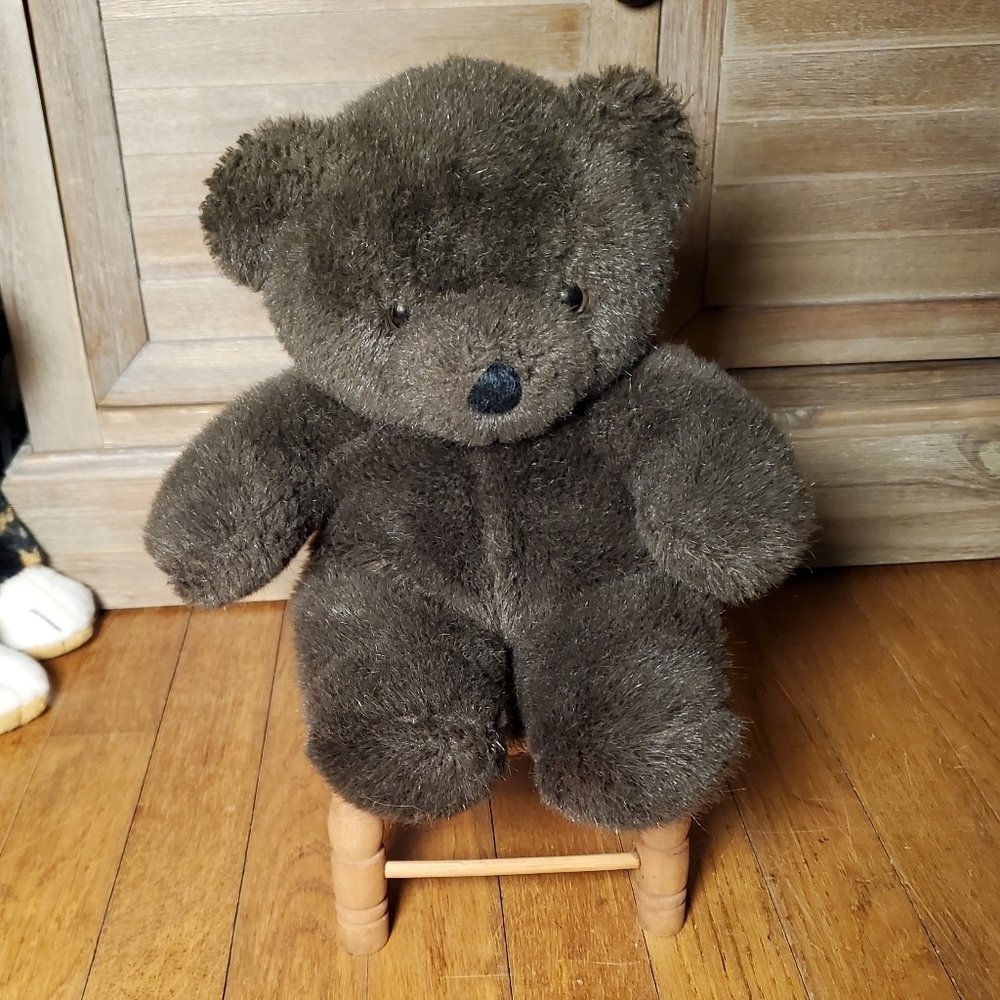 Chocolate Brown Plush Bear 1989
